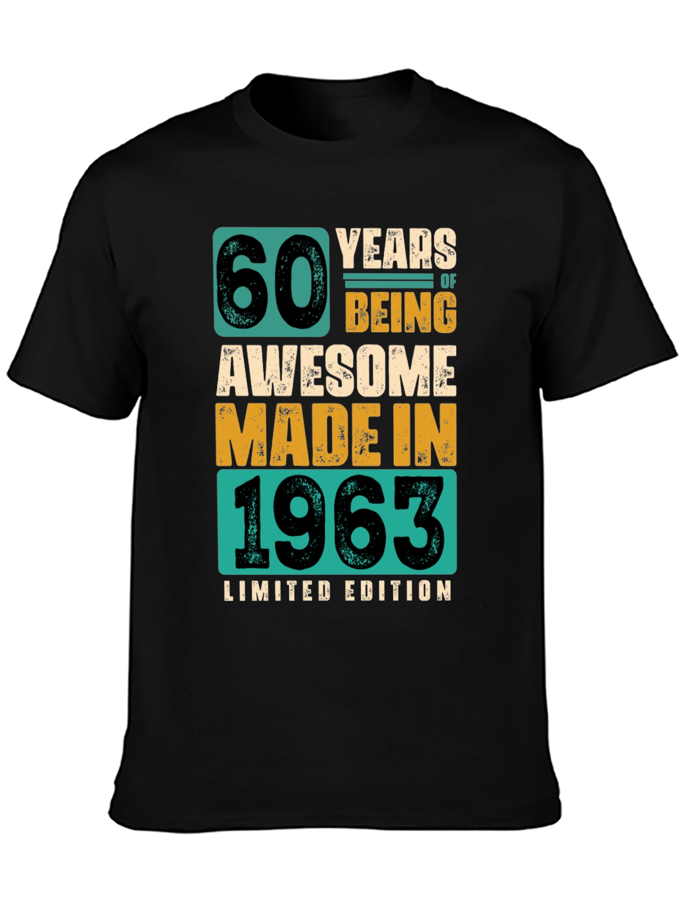 60 Years Awesome 1963 Limited Edition T-Shirt