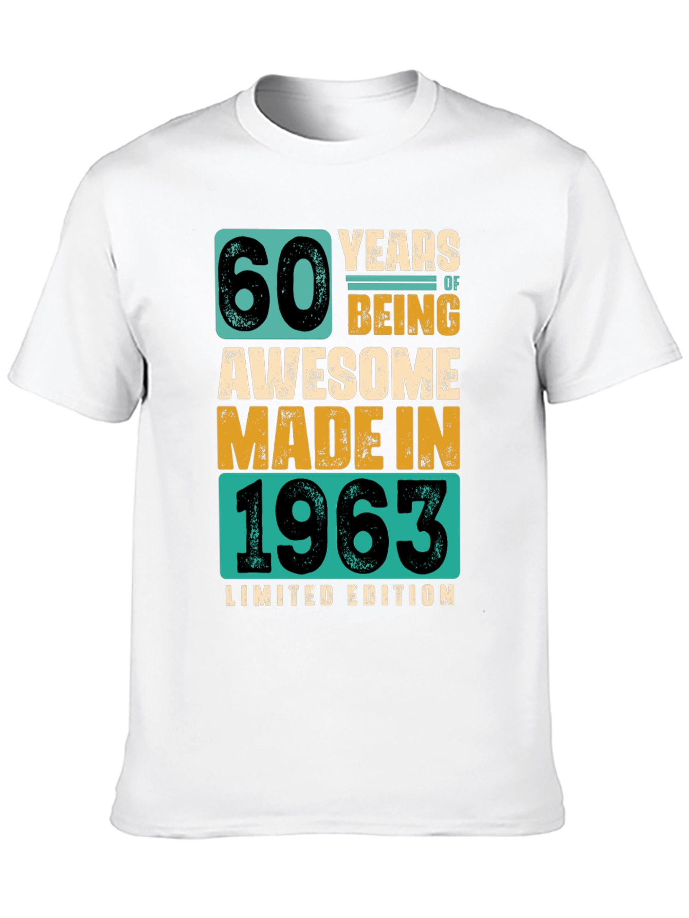 60 Years Awesome 1963 Limited Edition T-Shirt