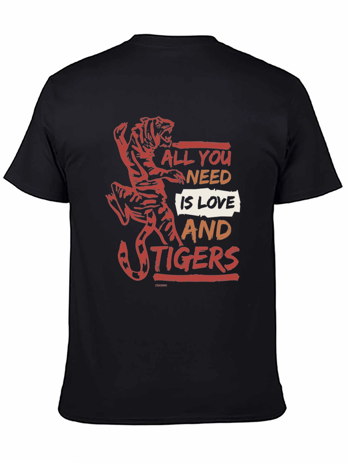 All You Need Is Love and Tigers Graphic Tee
