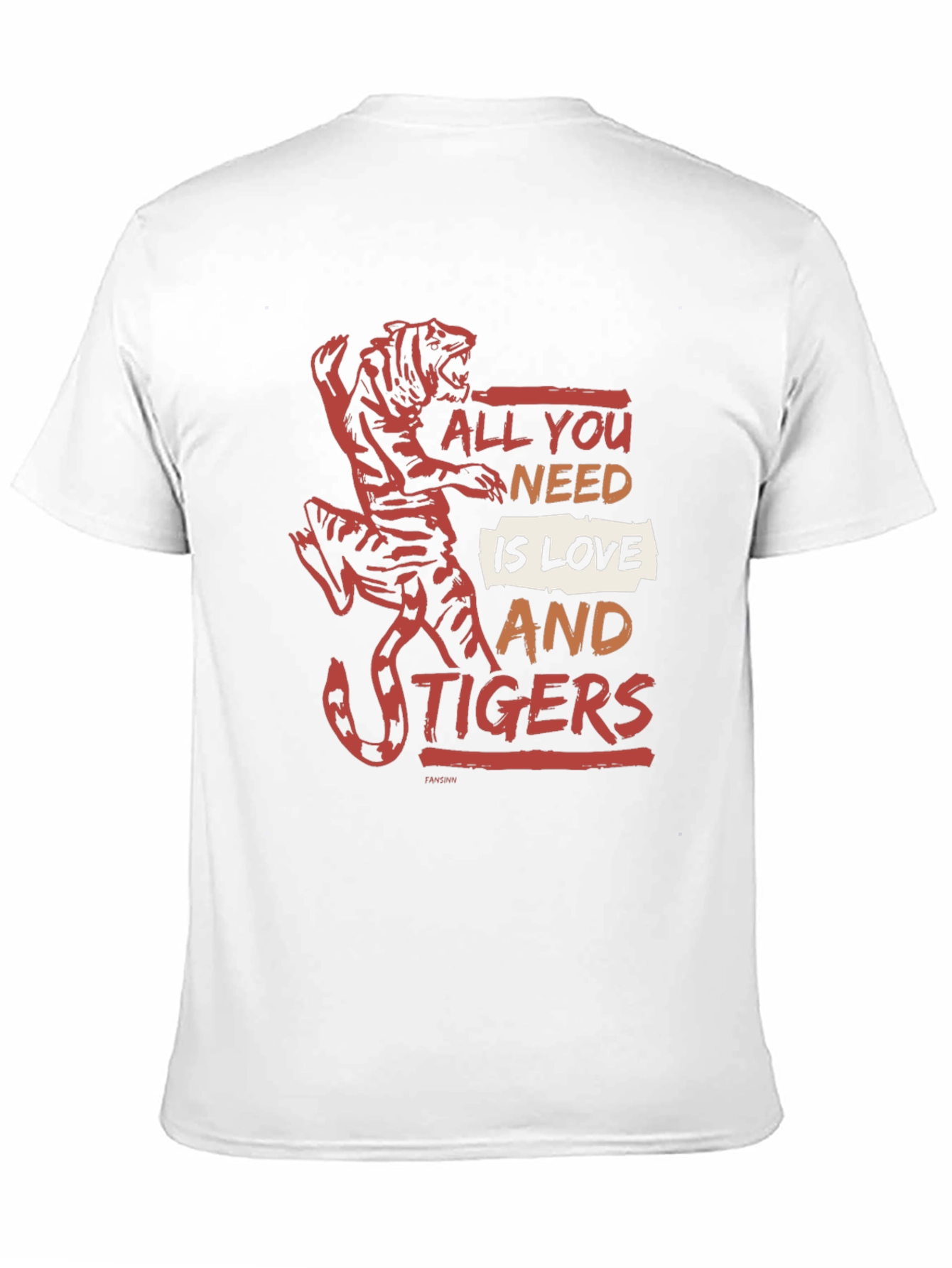 All You Need Is Love and Tigers Graphic Tee