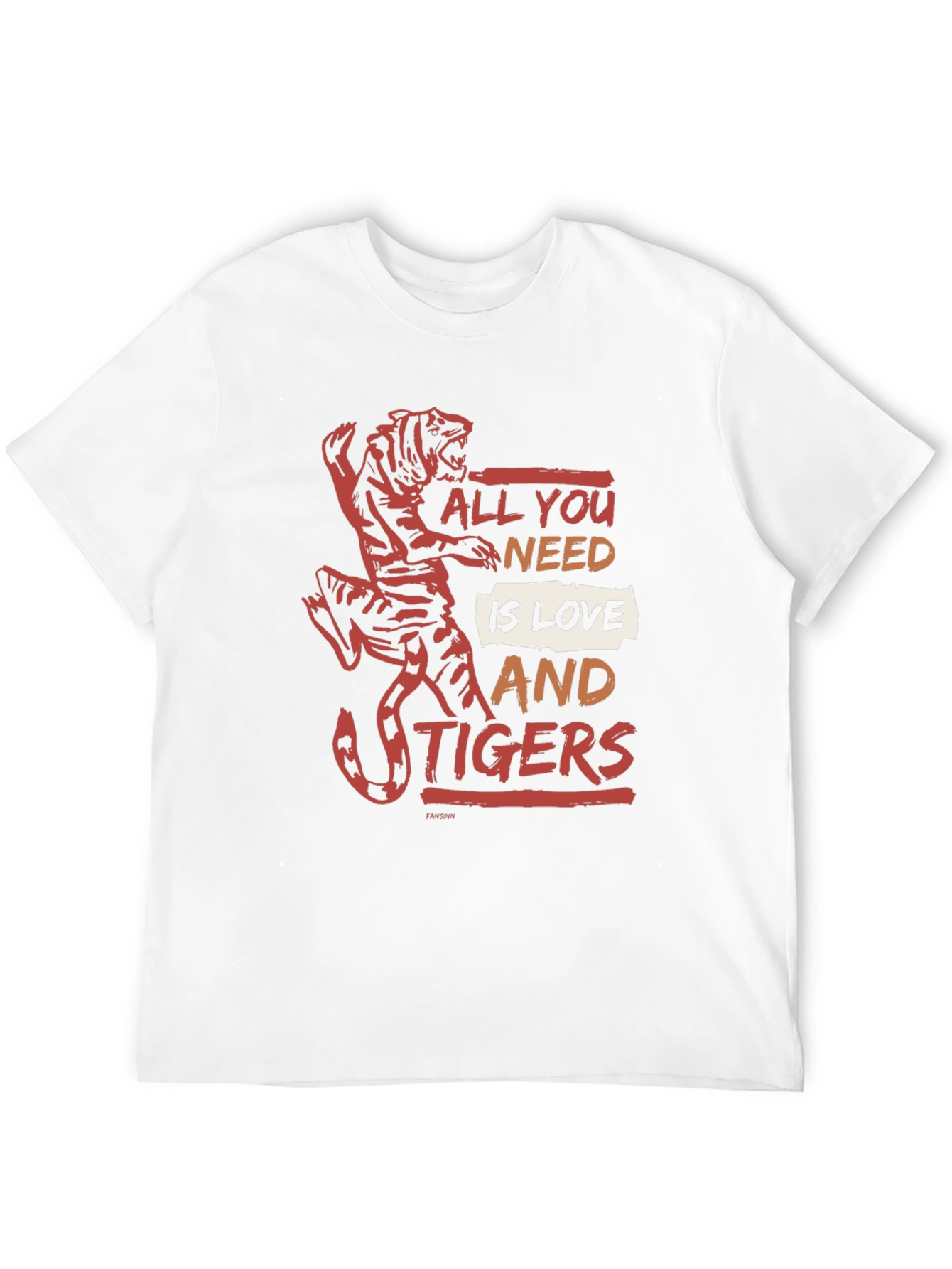 All You Need Is Love and Tigers Graphic Tee