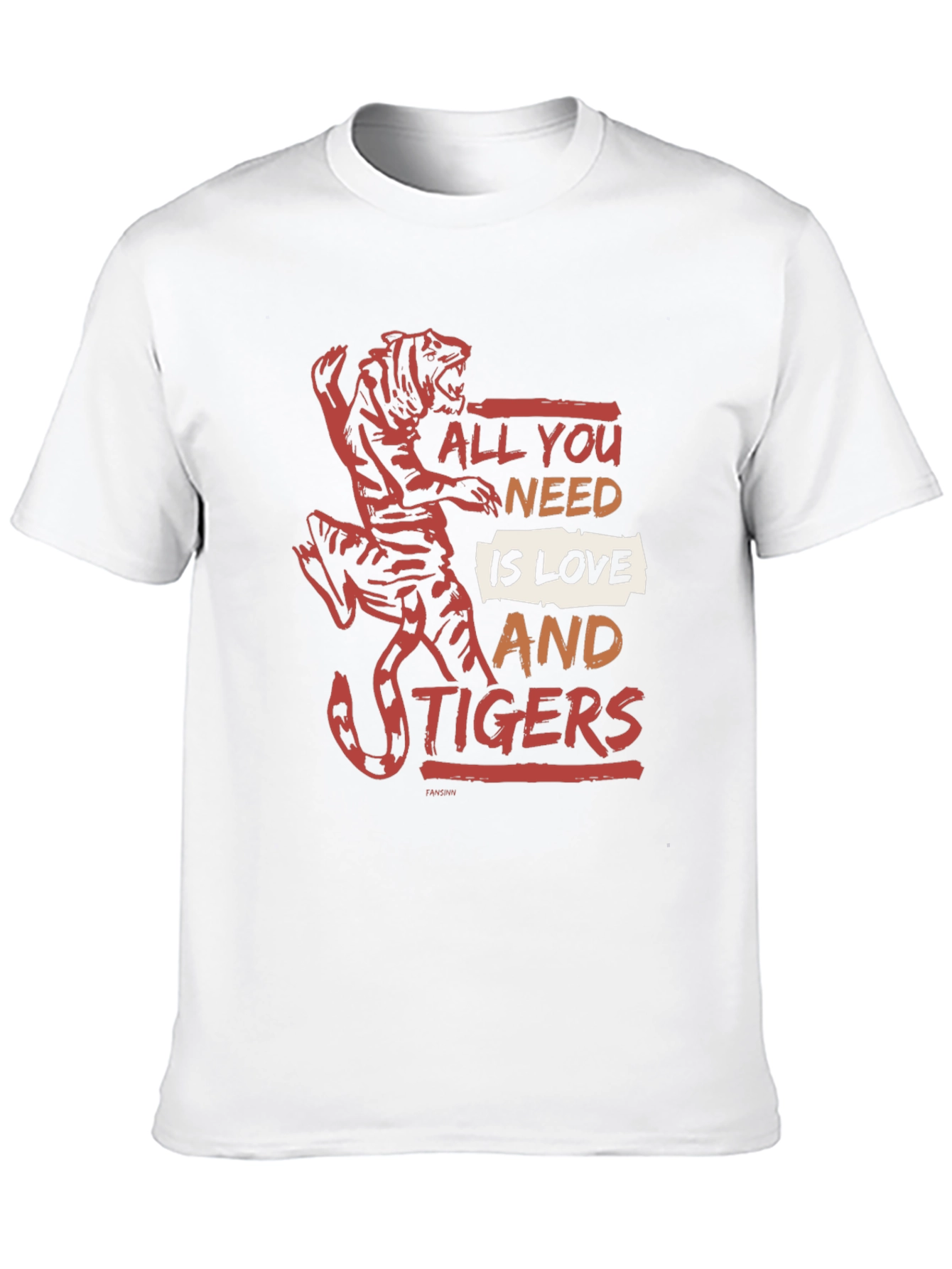 All You Need Is Love and Tigers Graphic Tee