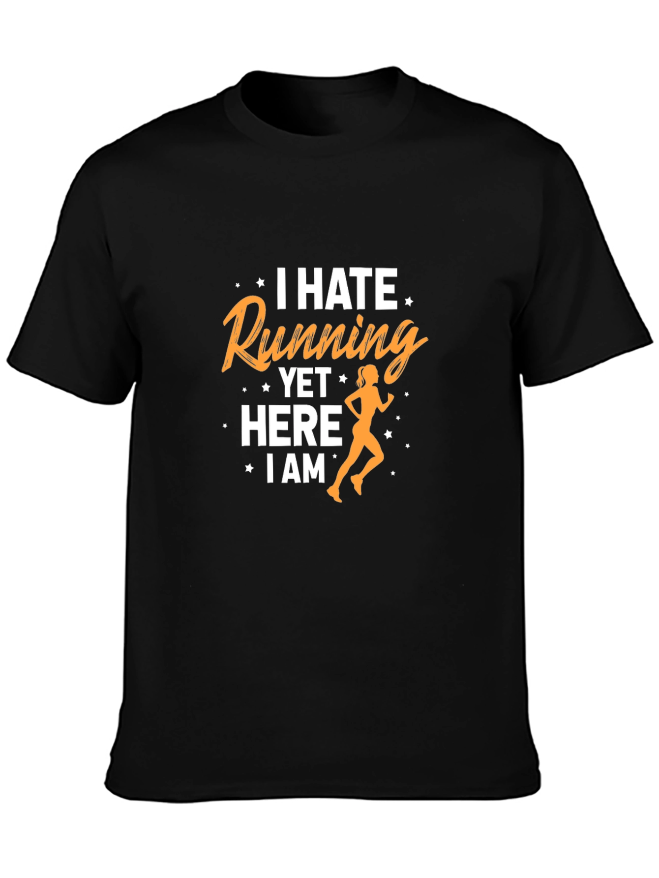 I Hate Running Funny Graphic Tee