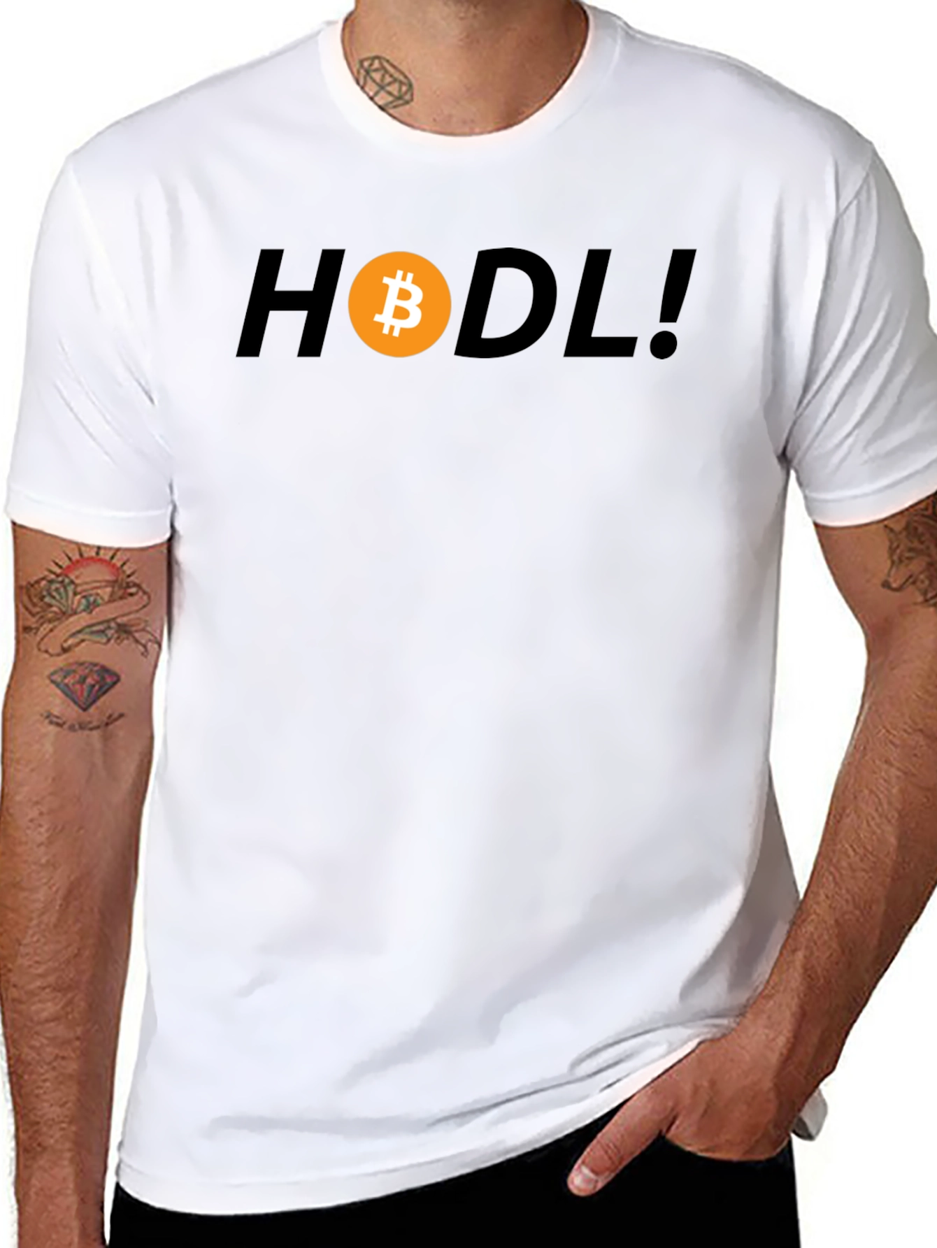 HODL Bitcoin Crypto T-Shirt - Black