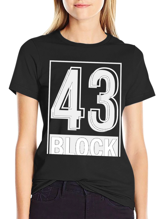 43 Block Graphic T-Shirt - Stylish Streetwear
