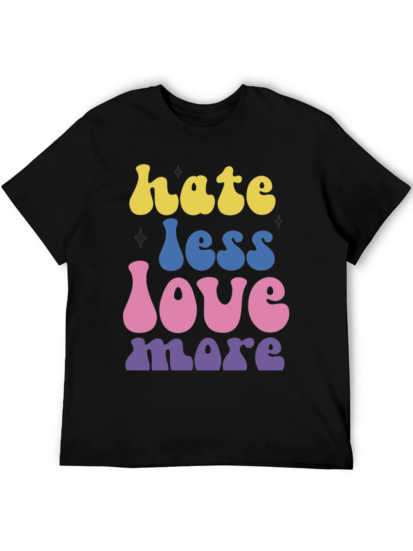 Hate Less Love More Graphic T-Shirt