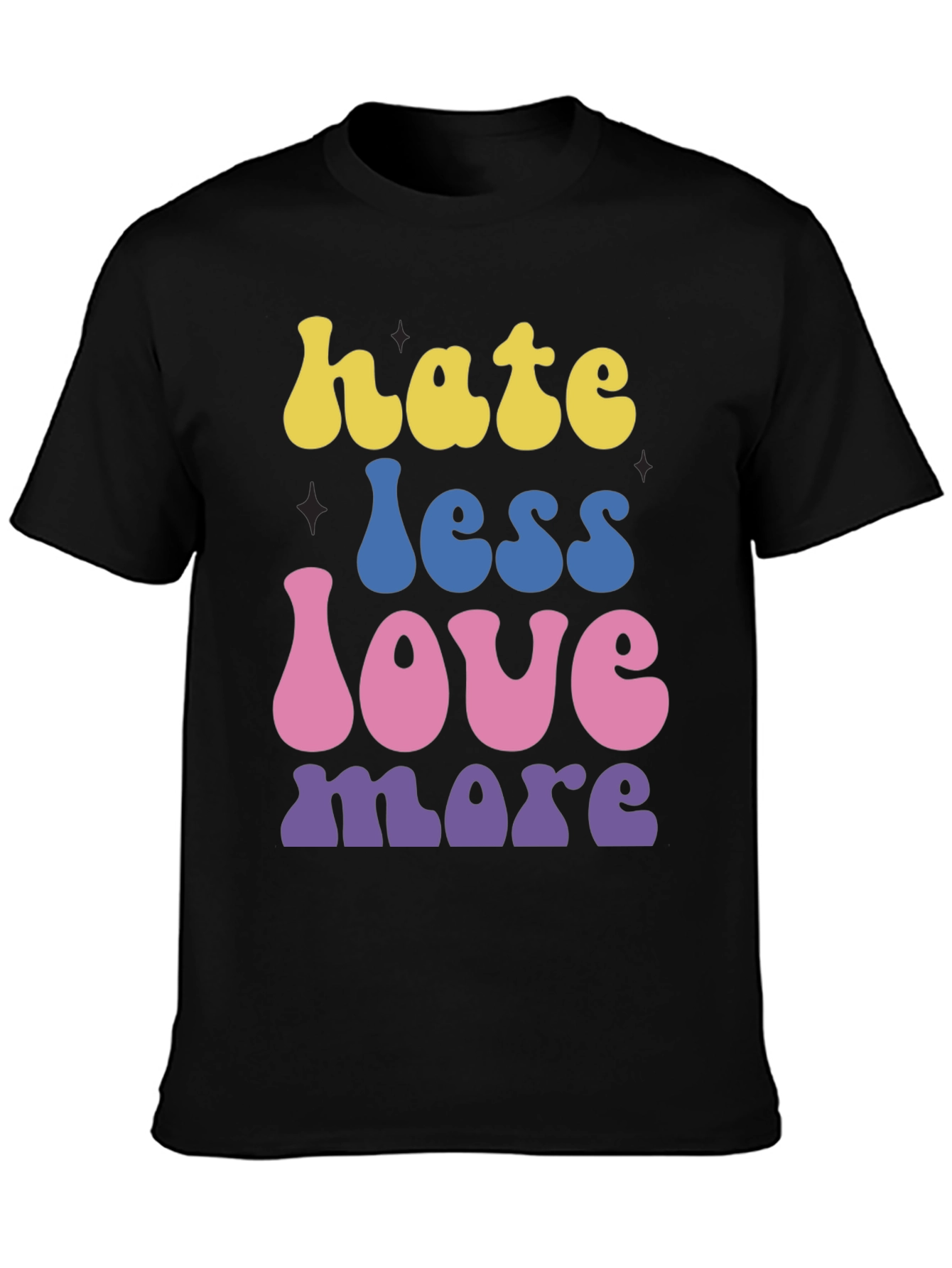 Hate Less Love More Graphic T-Shirt