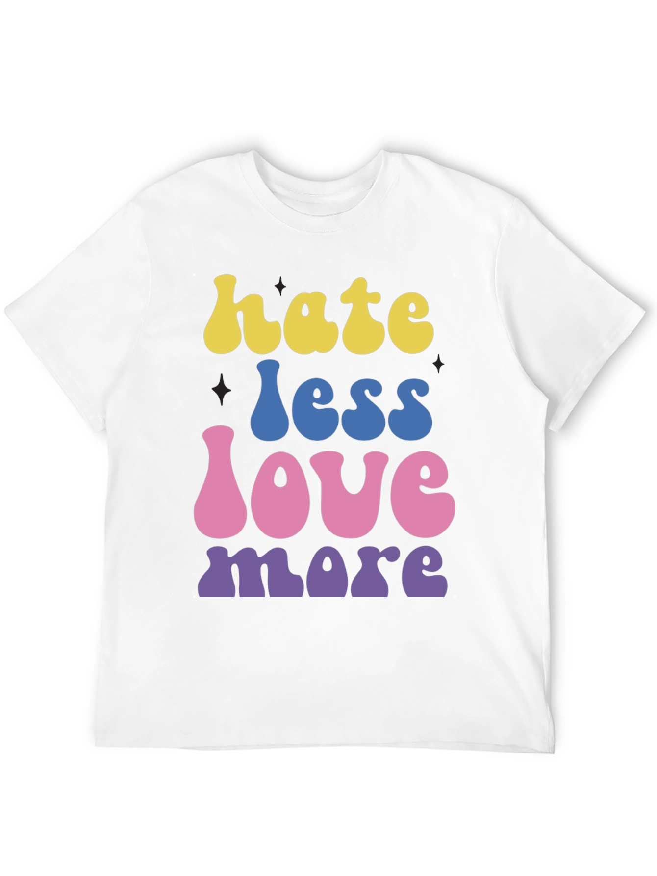 Hate Less Love More Graphic T-Shirt