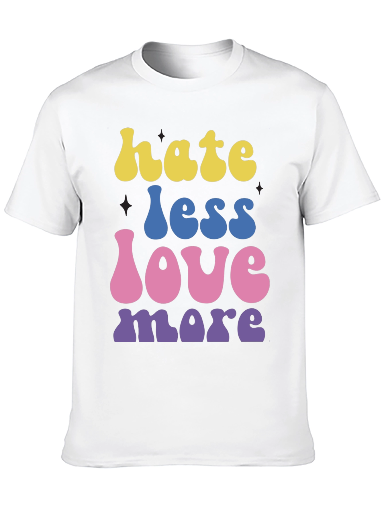 Hate Less Love More Graphic T-Shirt