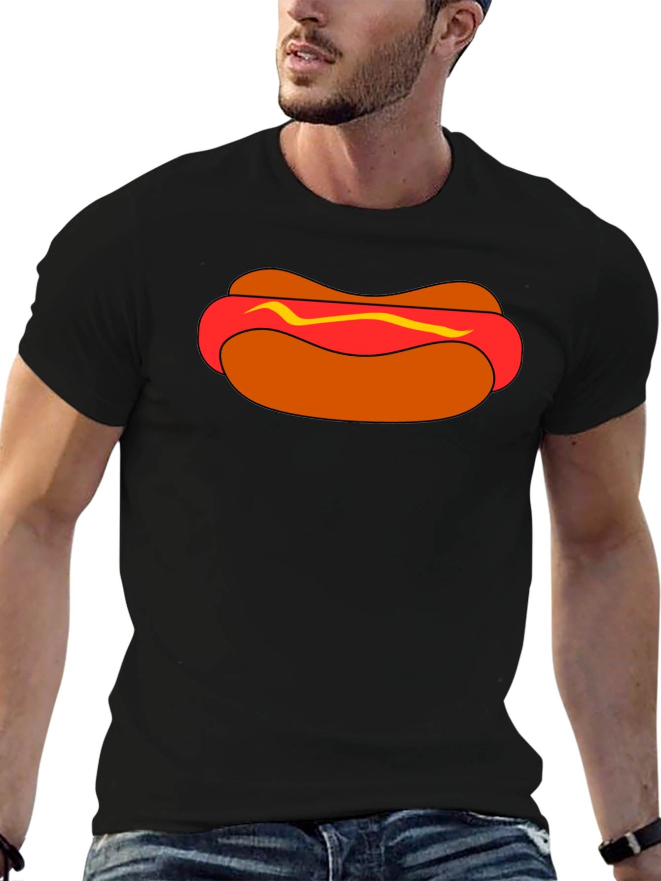 Hot Dog Graphic Tee - Funny Casual T-Shirt