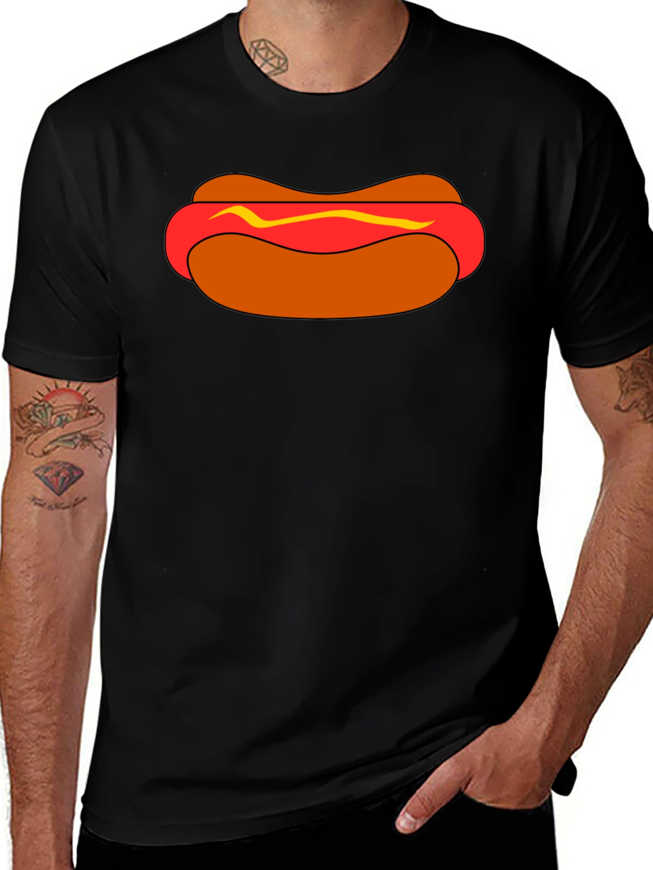 Hot Dog Graphic Tee - Funny Casual T-Shirt