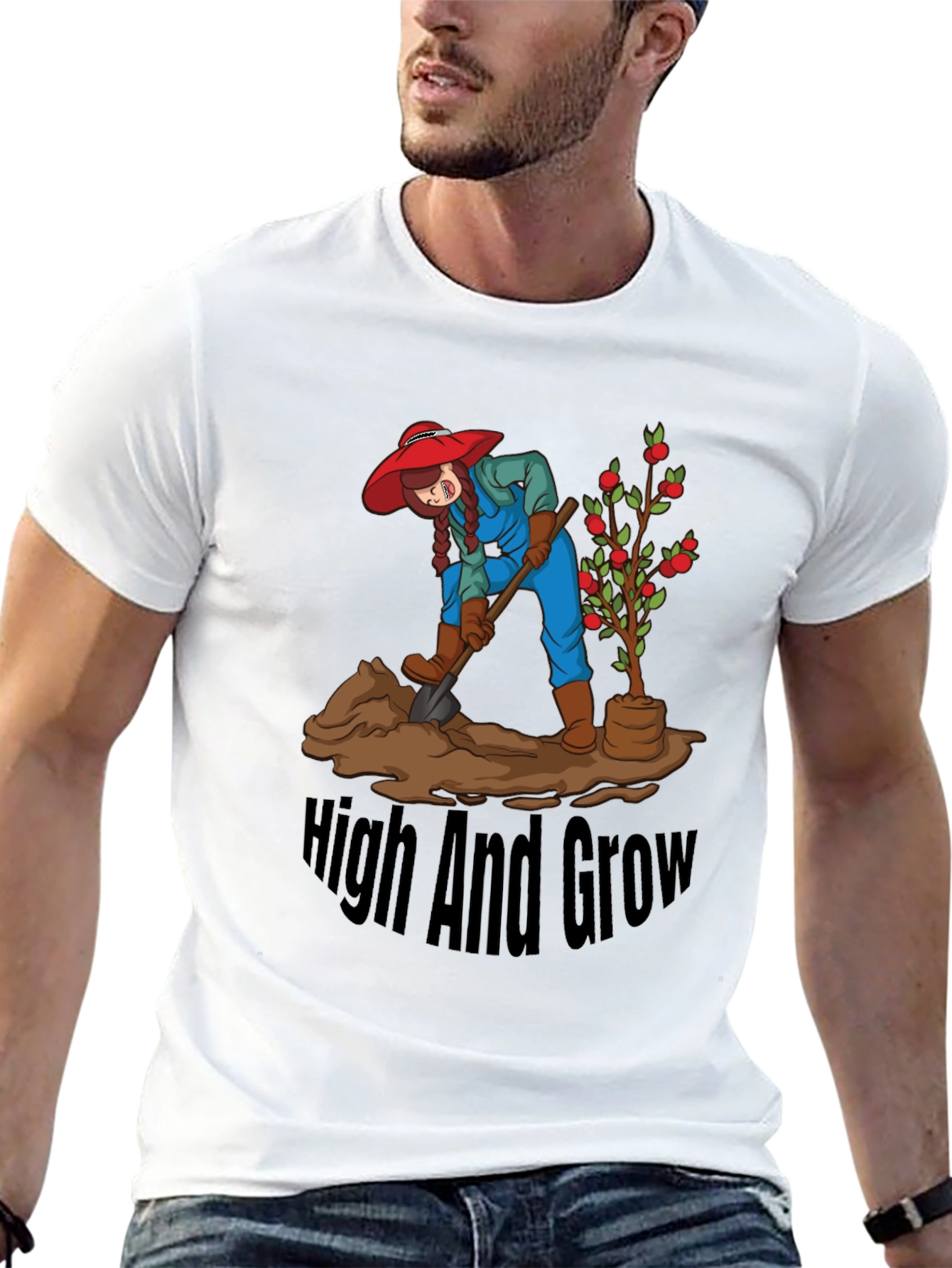 High And Grow Graphic T-Shirt