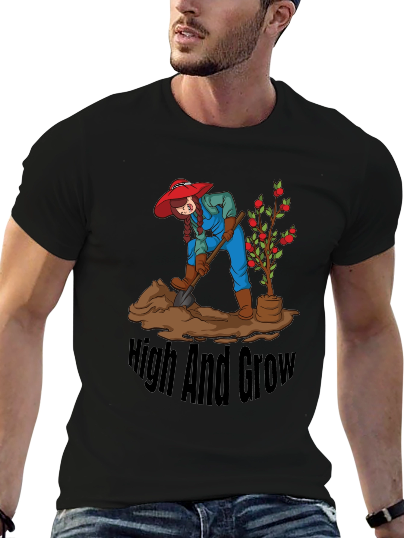 High And Grow Graphic T-Shirt
