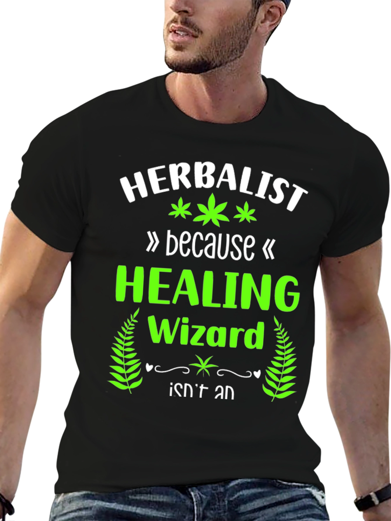 Herbalist Healing Wizard Graphic T-Shirt
