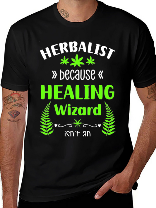 Herbalist Healing Wizard Graphic T-Shirt