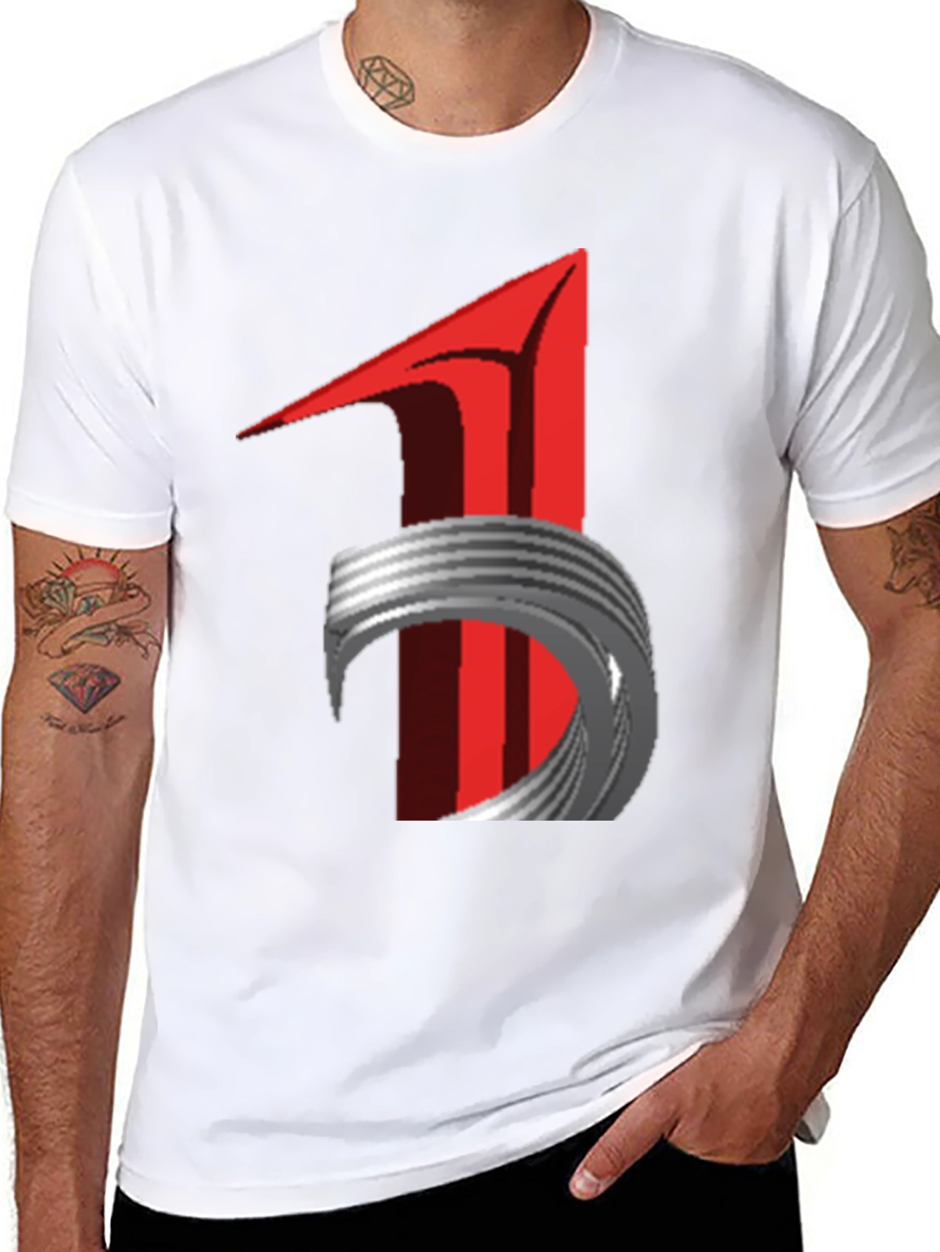 Abstract Graphic Print T-Shirt - Modern Streetwear