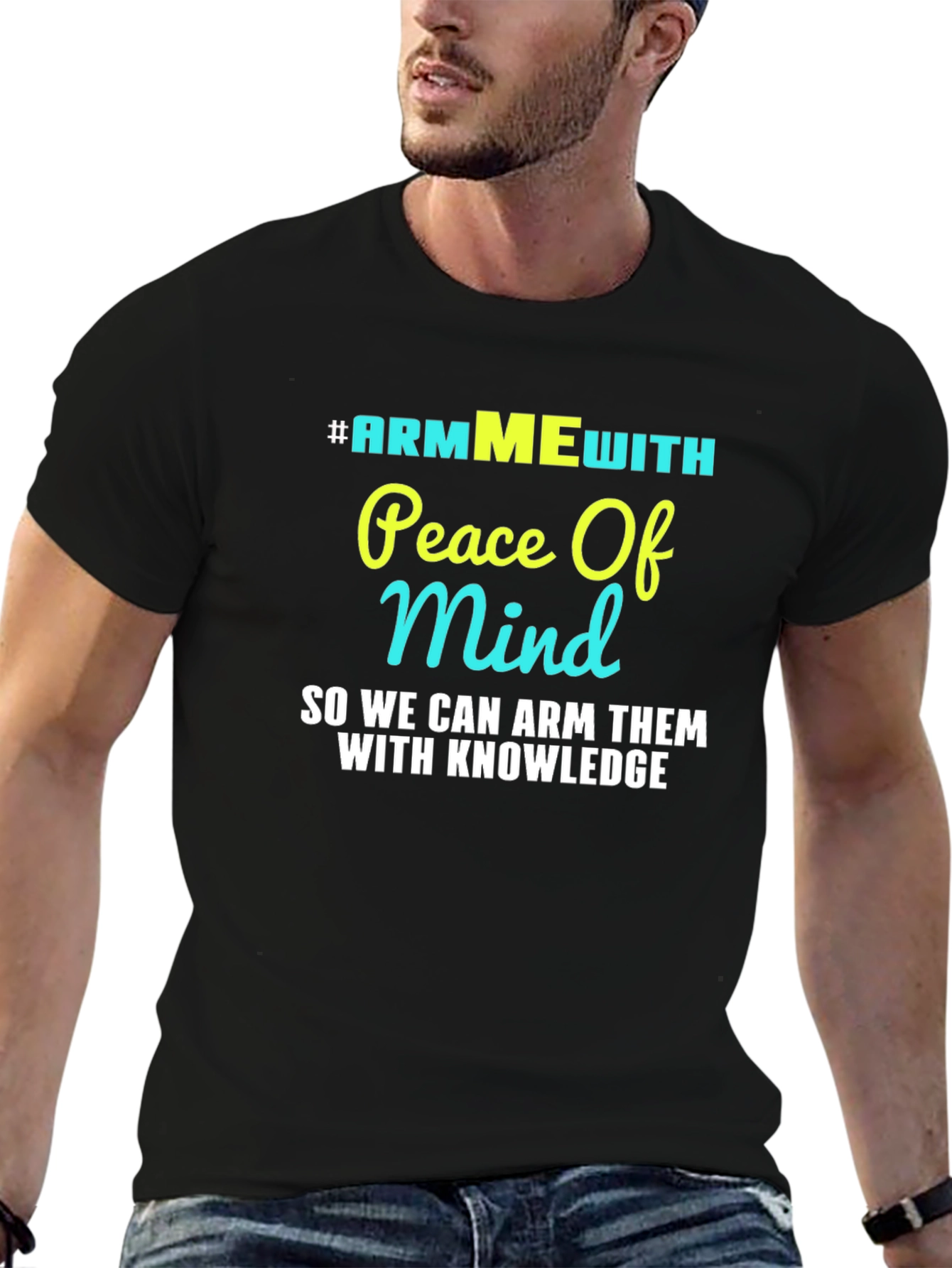 #ARMMEwith Peace of Mind Black Graphic T-Shirt