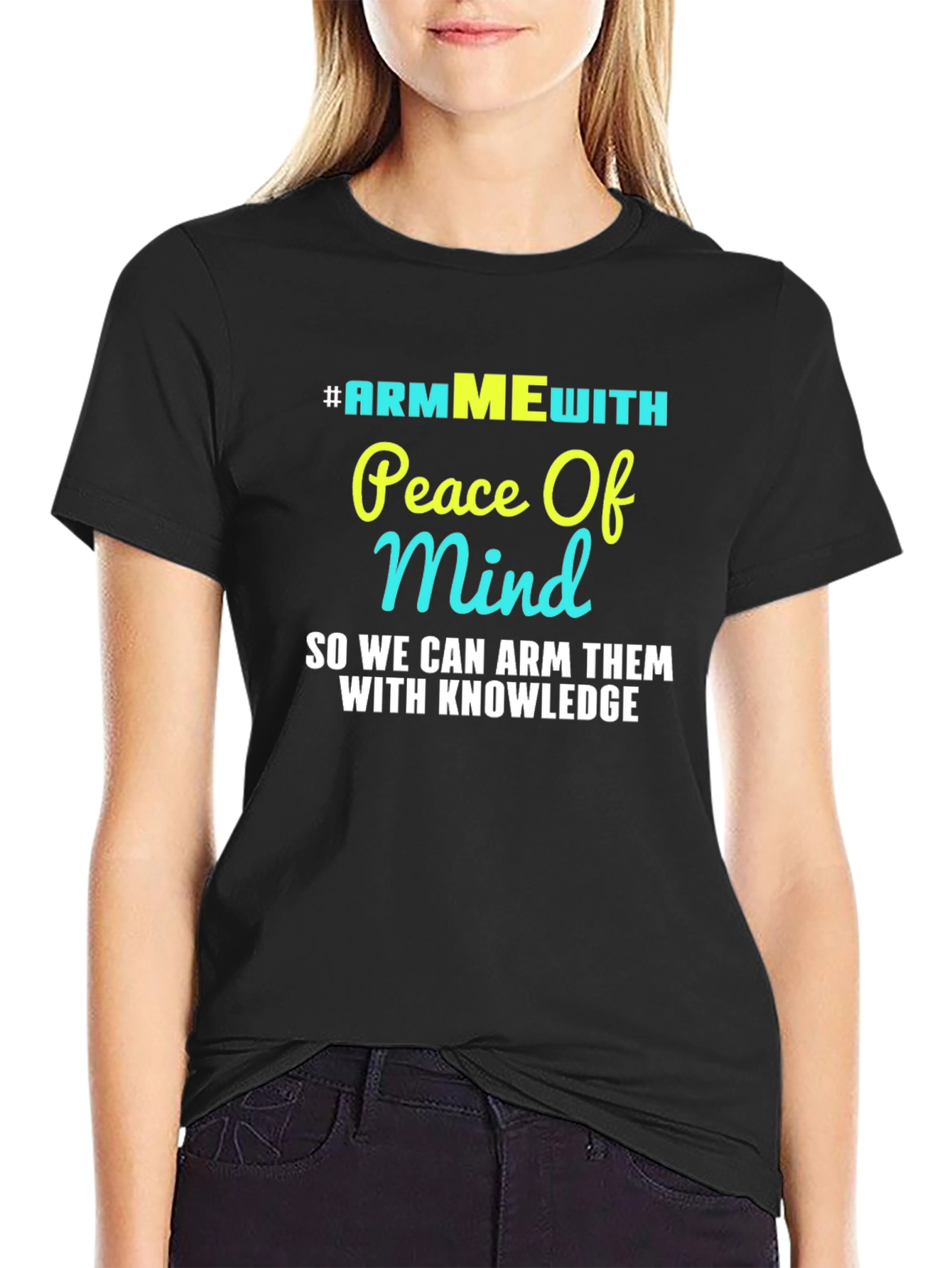 #ARMMEwith Peace of Mind Black Graphic T-Shirt