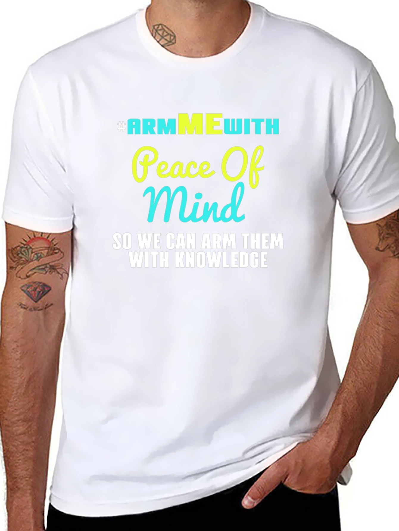 #ARMMEwith Peace of Mind Black Graphic T-Shirt