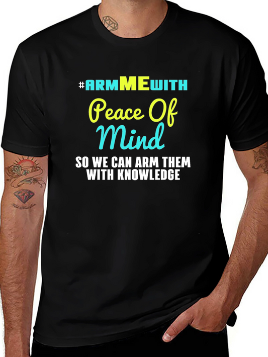 #ARMMEwith Peace of Mind Black Graphic T-Shirt