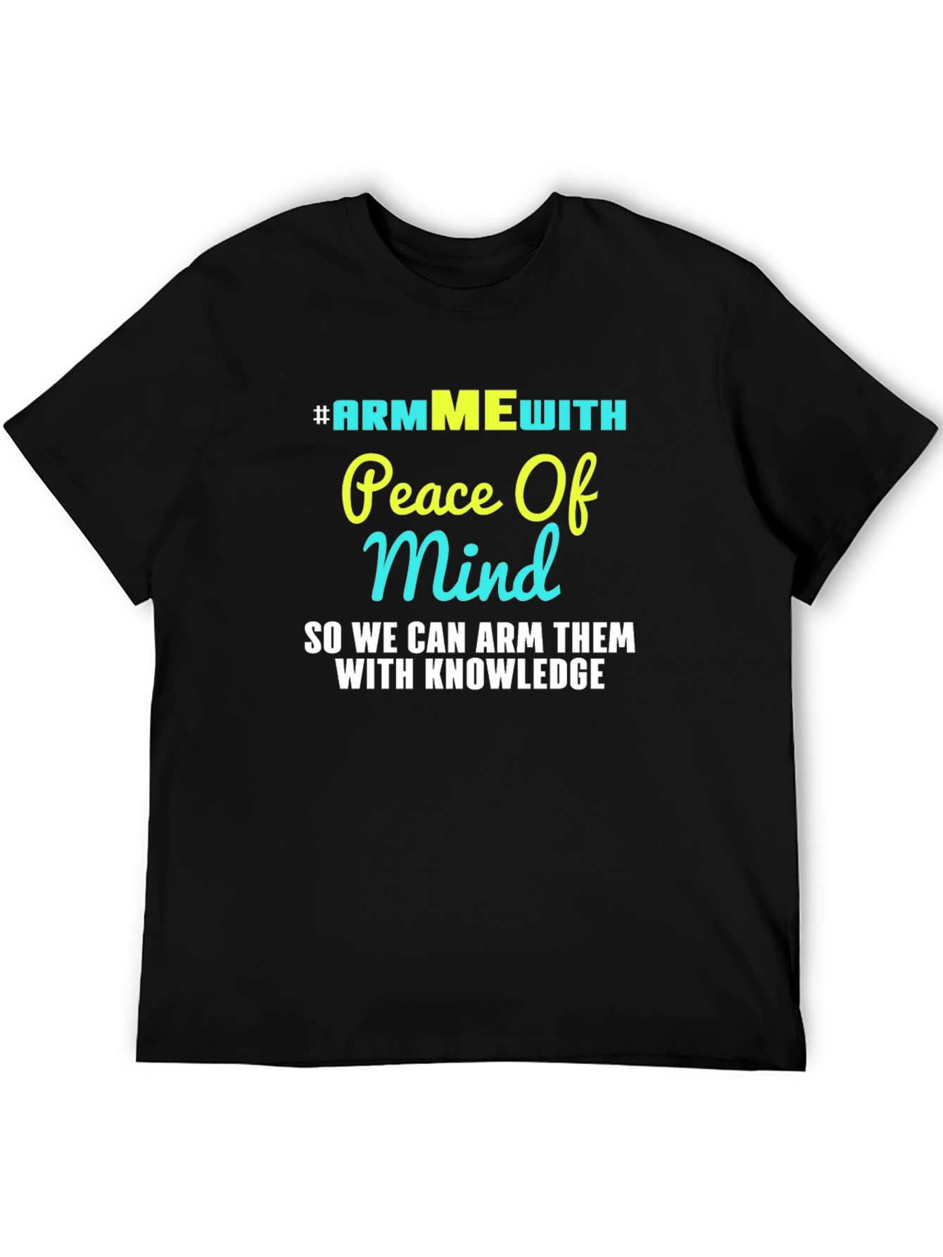 #ARMMEwith Peace of Mind Black Graphic T-Shirt
