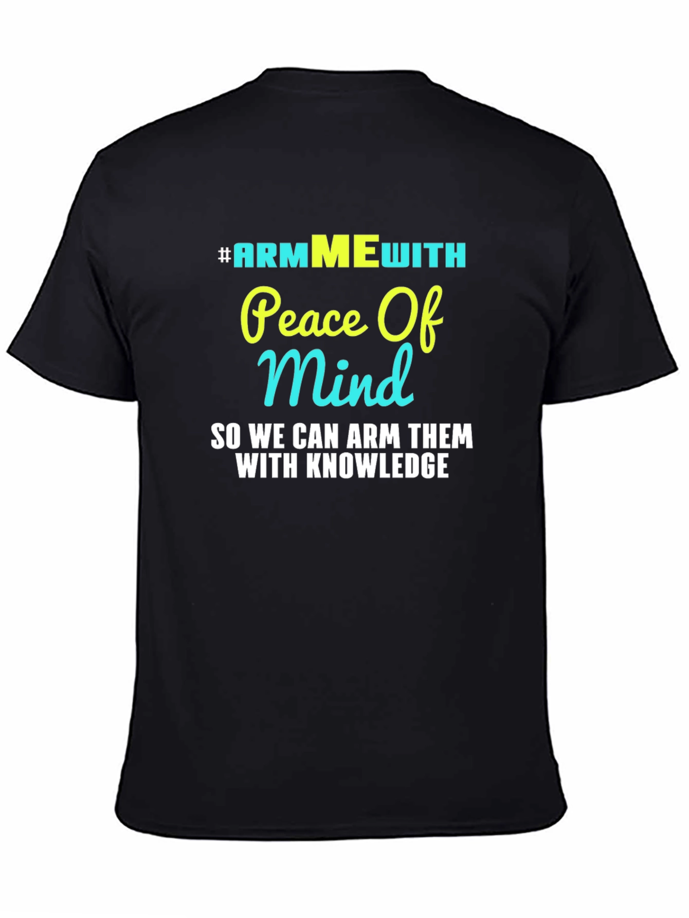 #ARMMEwith Peace of Mind Black Graphic T-Shirt
