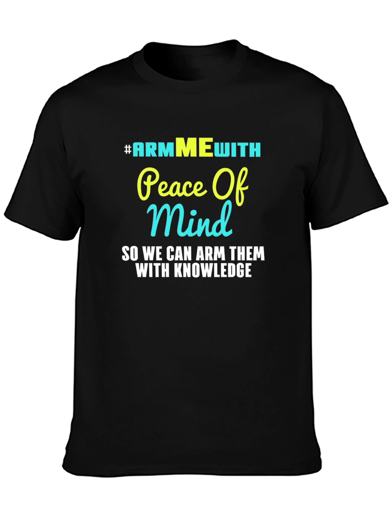 #ARMMEwith Peace of Mind Black Graphic T-Shirt