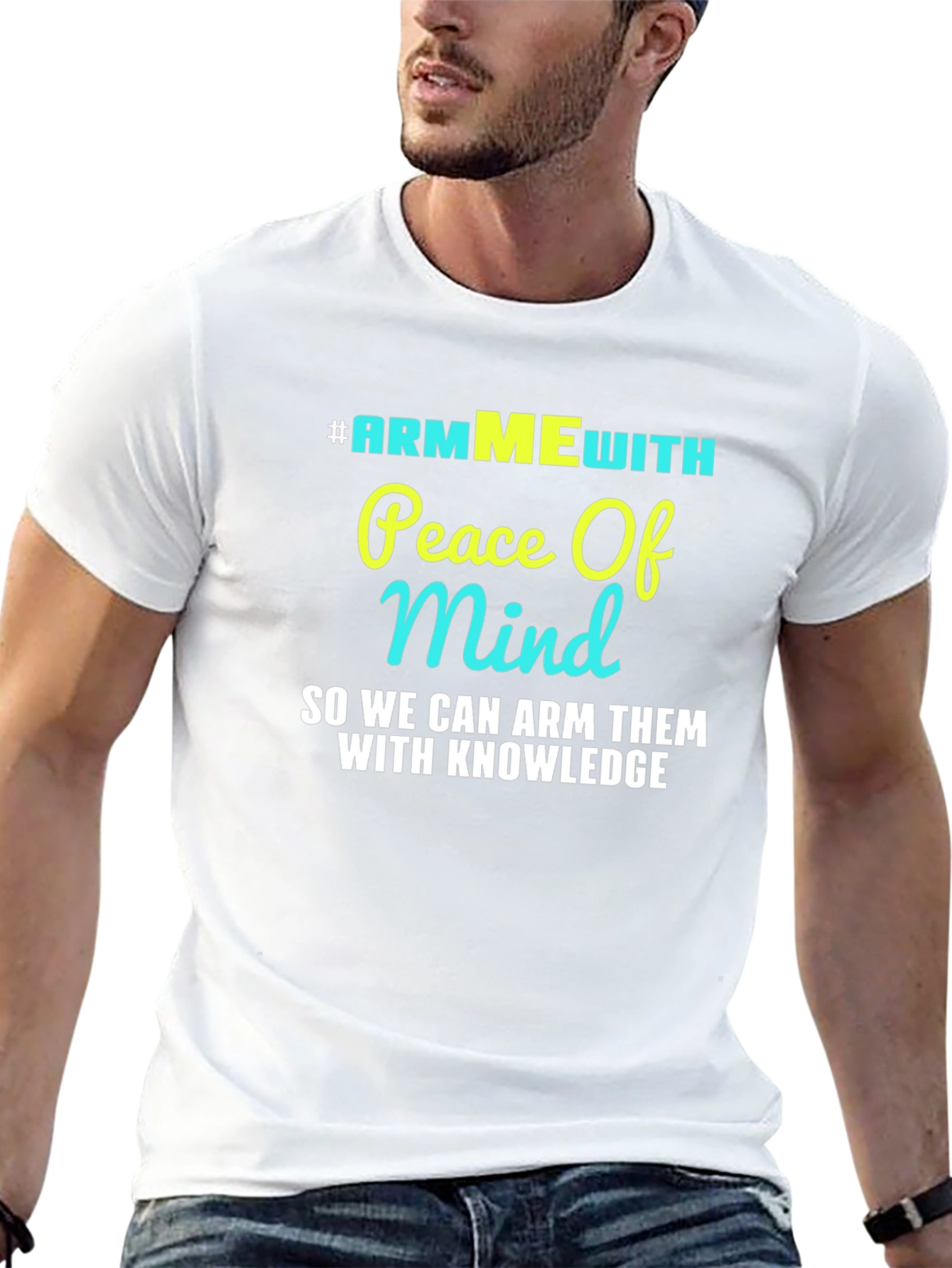 #ARMMEwith Peace of Mind Black Graphic T-Shirt