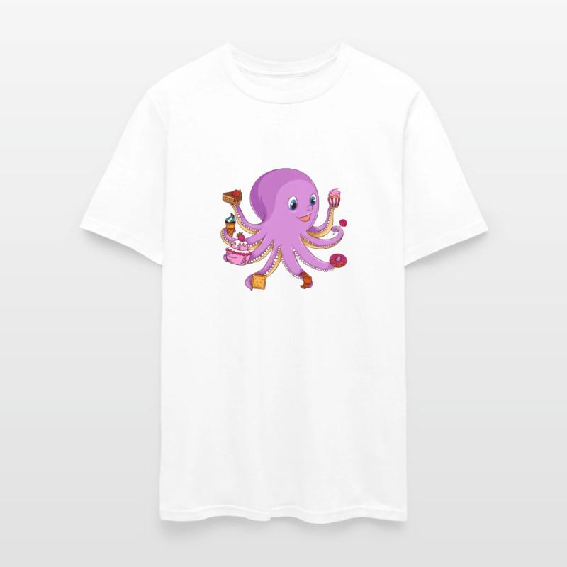 Baking Octopus With Desserts Animal