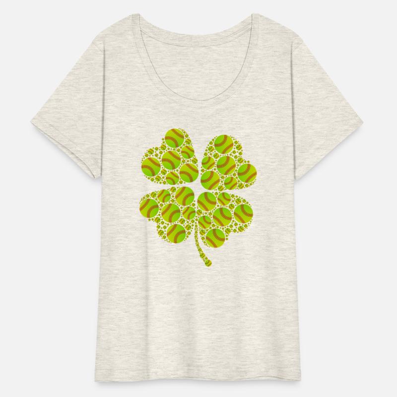 Baseball shamrock lucky charm baseball