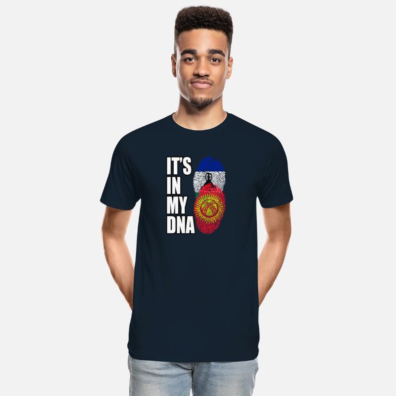 Basotho And Kyrgyzstani Mix Heritage DNA Flag