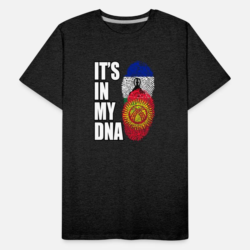 Basotho And Kyrgyzstani Mix Heritage DNA Flag