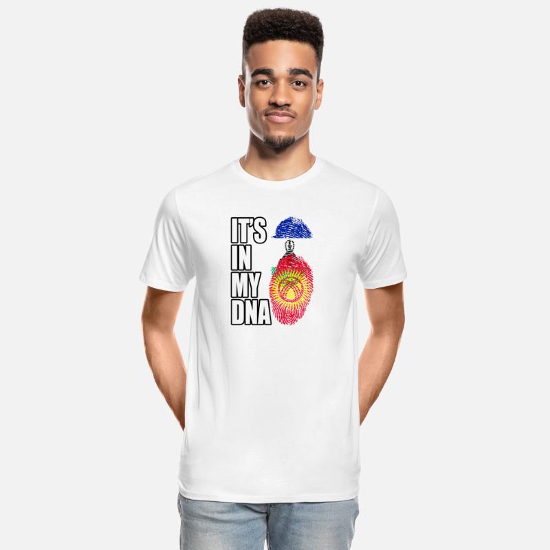 Basotho And Kyrgyzstani Mix Heritage DNA Flag