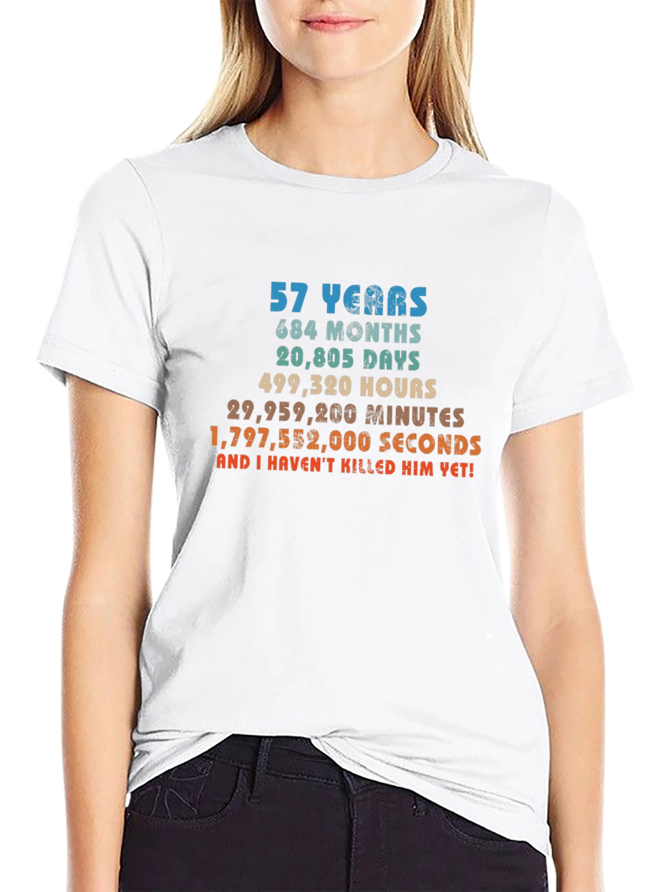 57th Birthday T-Shirt - Funny Anniversary Gift Tee