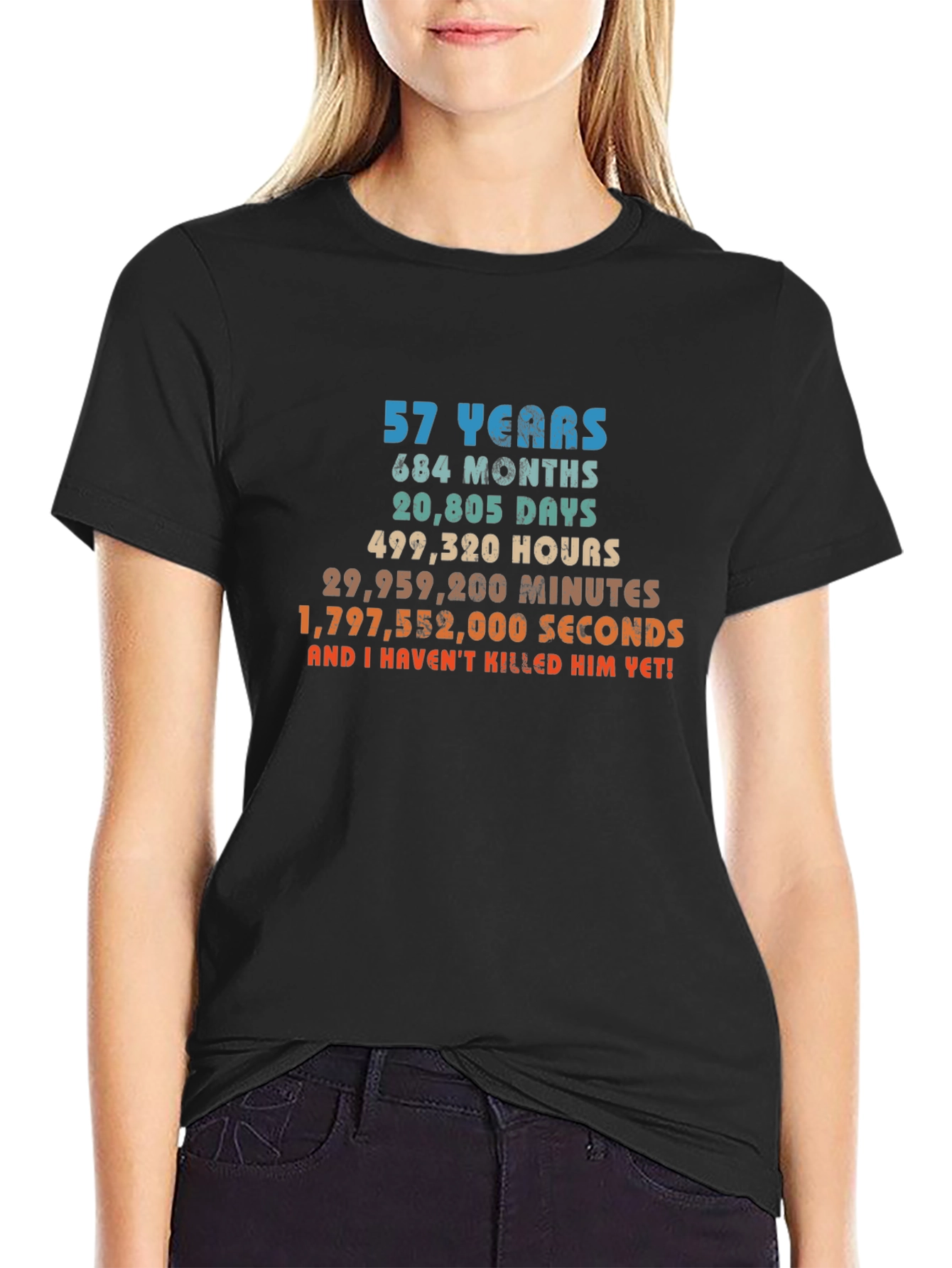 57th Birthday T-Shirt - Funny Anniversary Gift Tee
