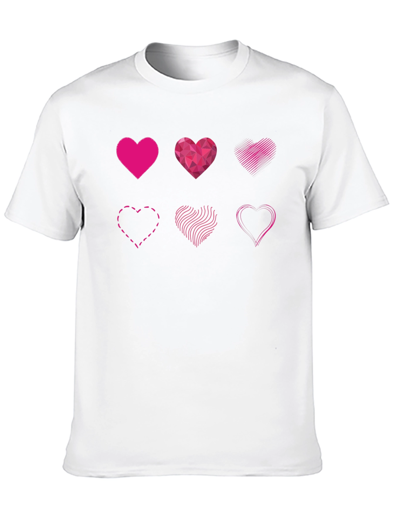 Heart Designs Graphic Tee - Black