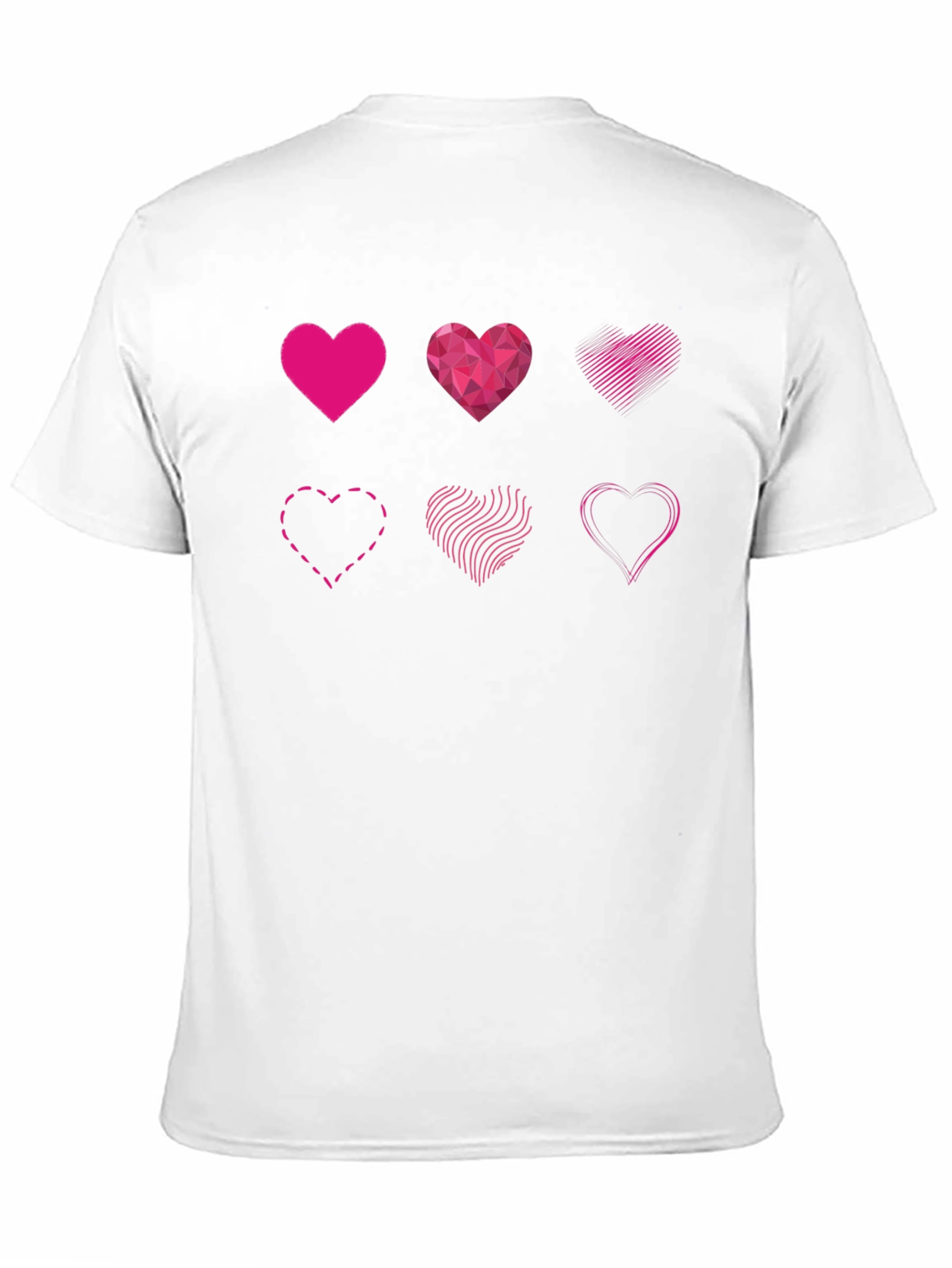 Heart Designs Graphic Tee - Black