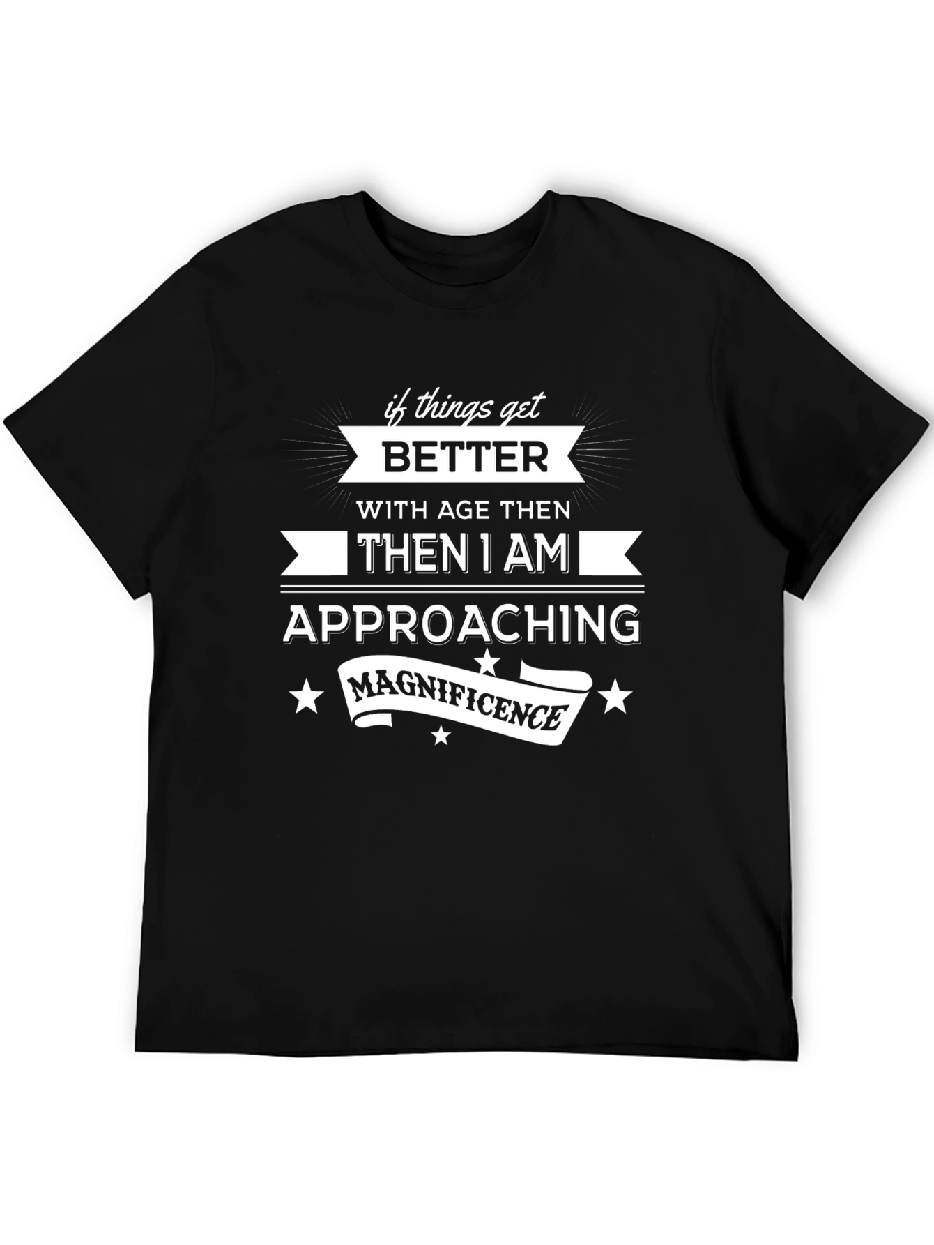 Approaching Magnificence Mens Black Tee