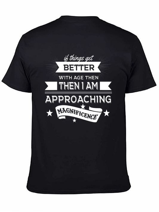 Approaching Magnificence Mens Black Tee