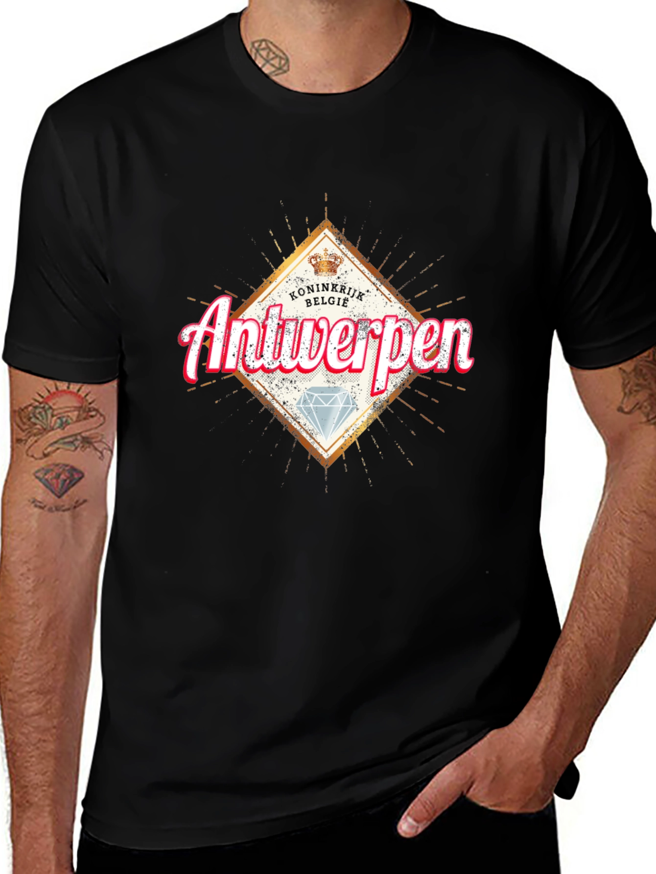 Antwerpen Graphic T-Shirt - Diamond Design