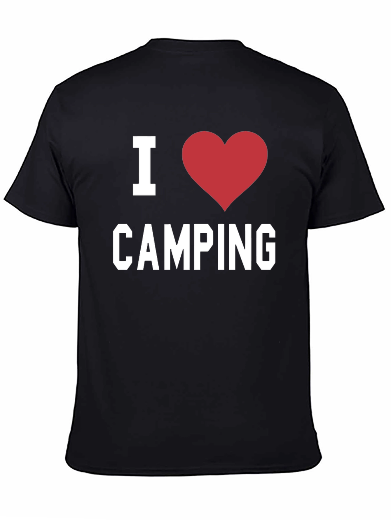 I Heart Camping T-Shirt - Black Graphic Tee