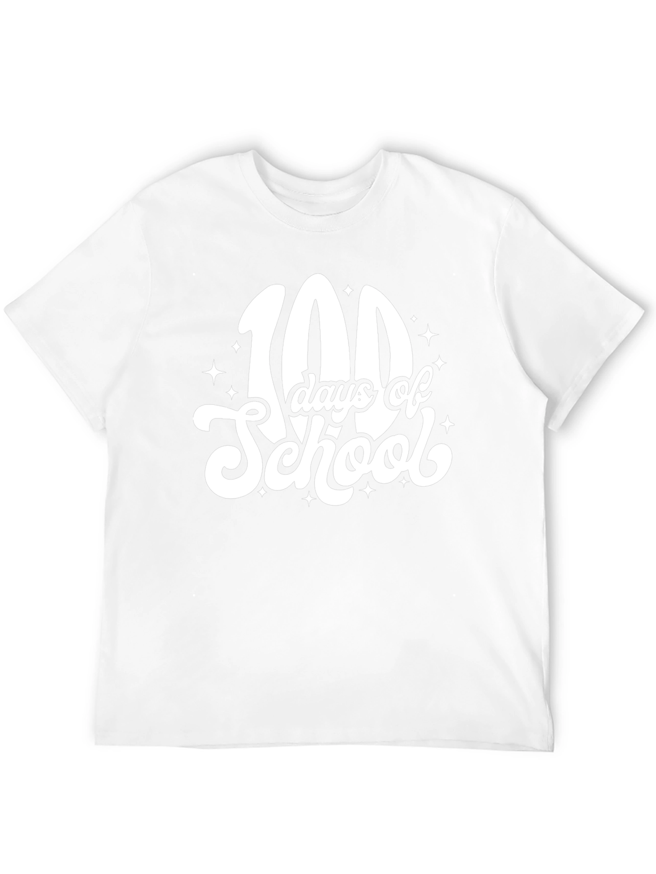 100 Days of School Black T-Shirt