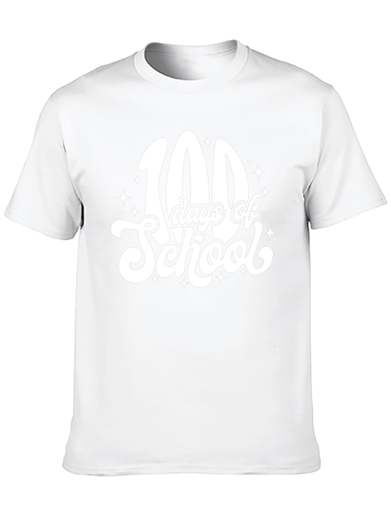 100 Days of School Black T-Shirt