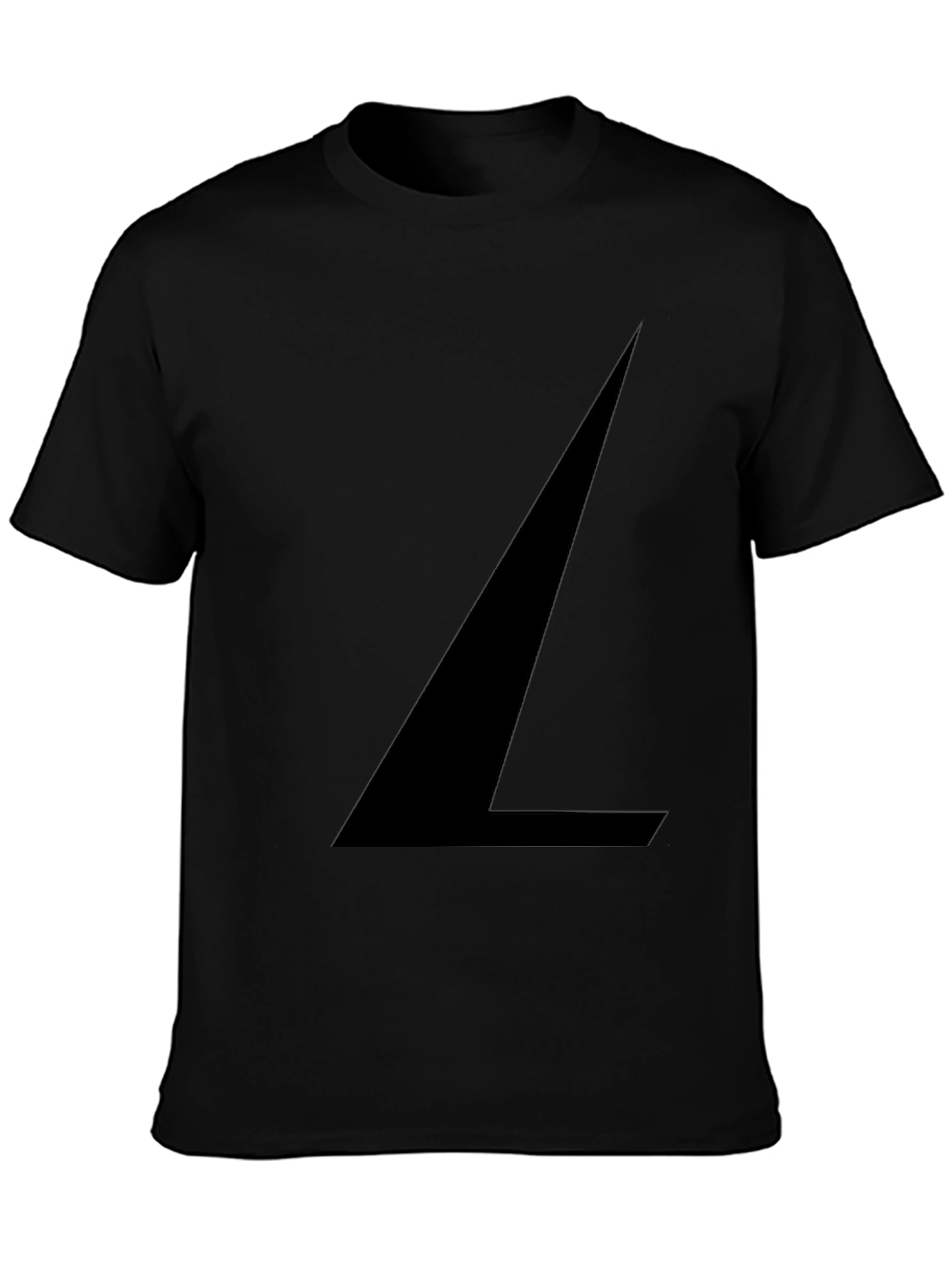 Abstract Black Graphic Print T-Shirt