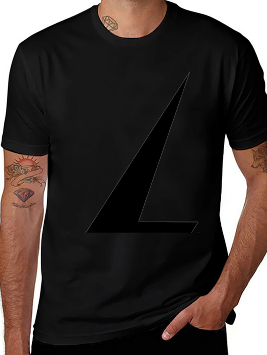 Abstract Black Graphic Print T-Shirt