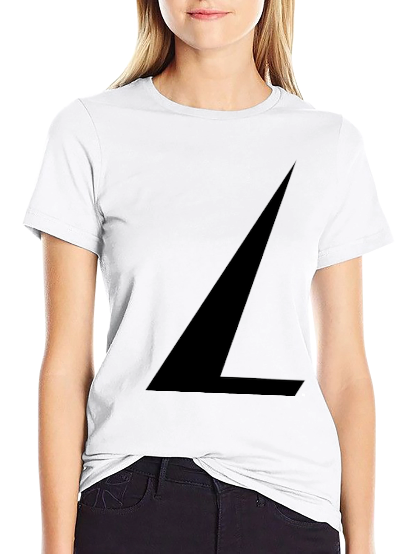Abstract Black Graphic Print T-Shirt