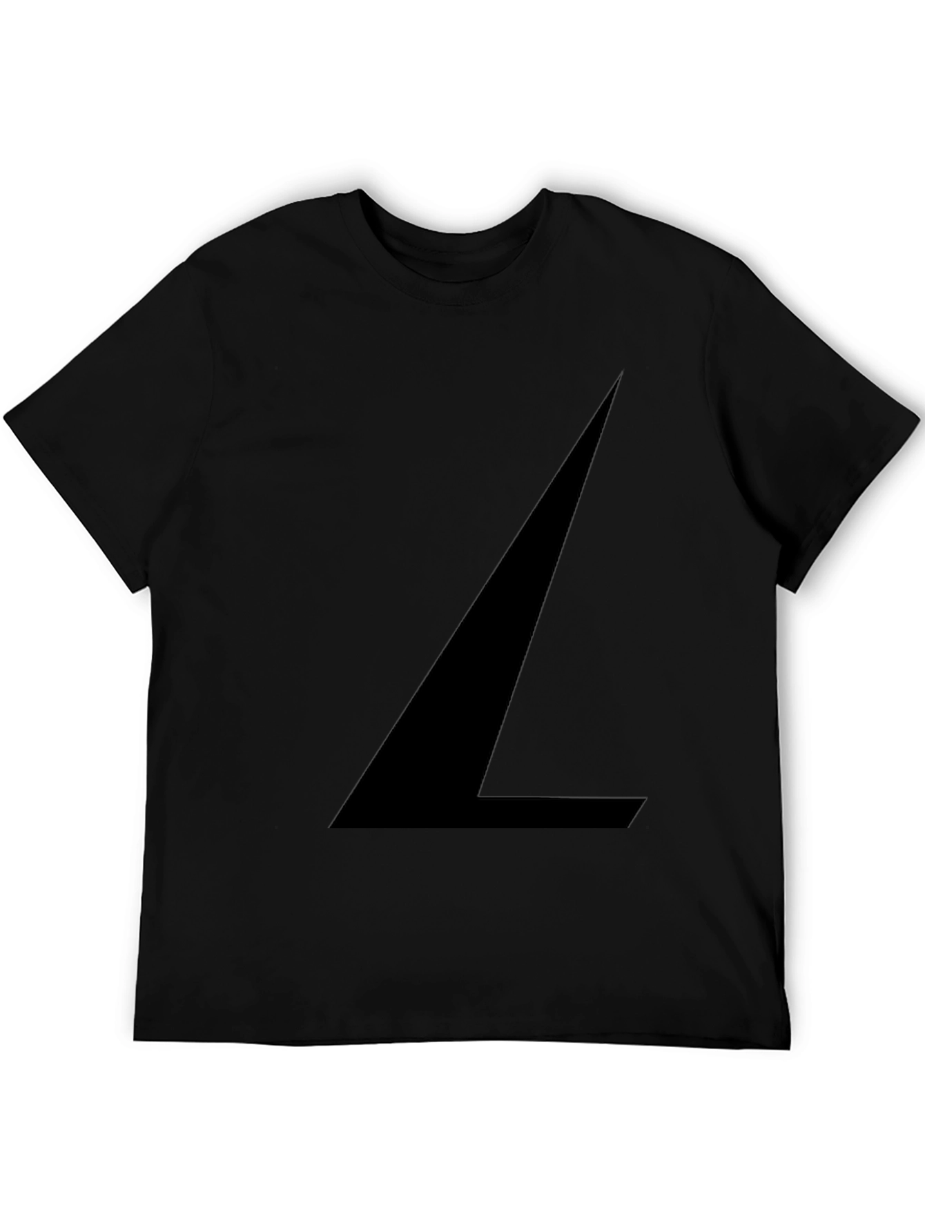 Abstract Black Graphic Print T-Shirt