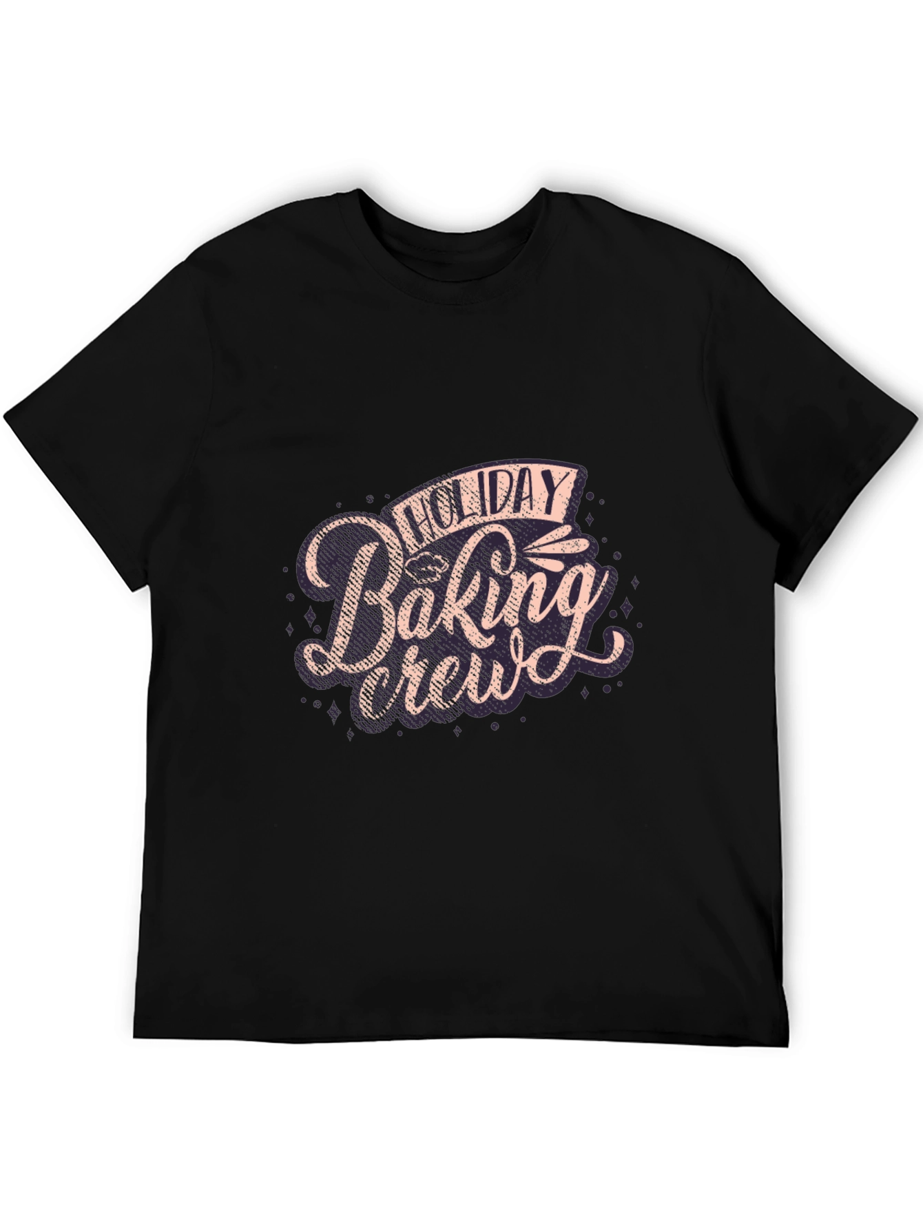 Holiday Baking Crew Graphic Tee - Black