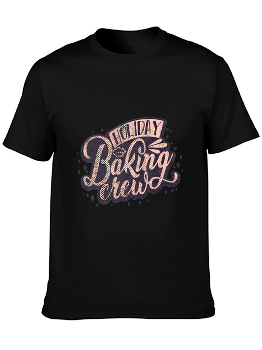 Holiday Baking Crew Graphic Tee - Black