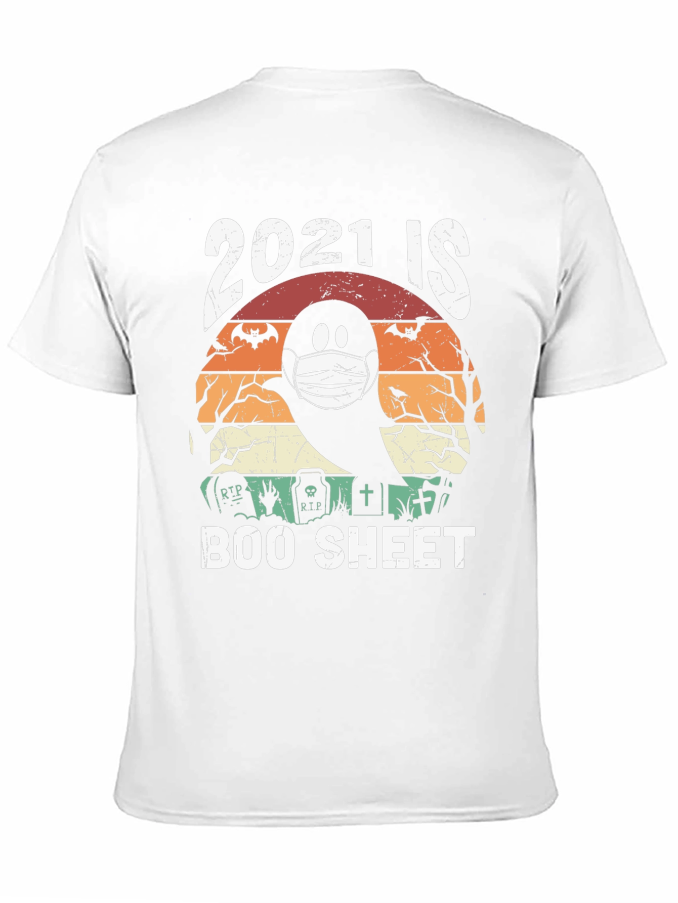 2021 Boo Sheet Ghost T-Shirt - Halloween Mask Tee